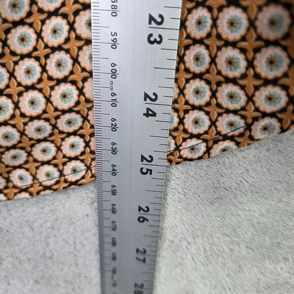 Womens Ann Taylor Loft Geometric Print Blouse Button Down 100% Polyester Size M - Picture 6 of 7